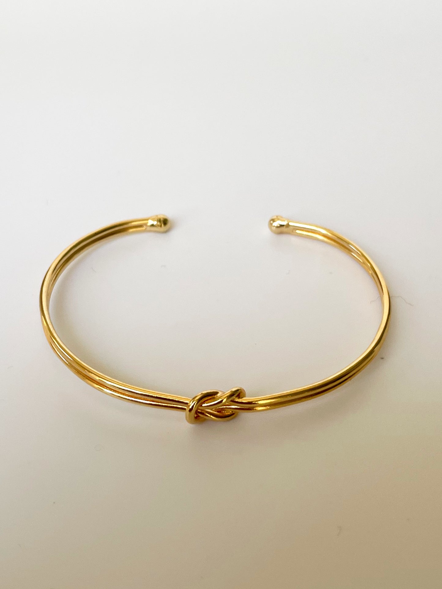 Knotted cuff bracelet