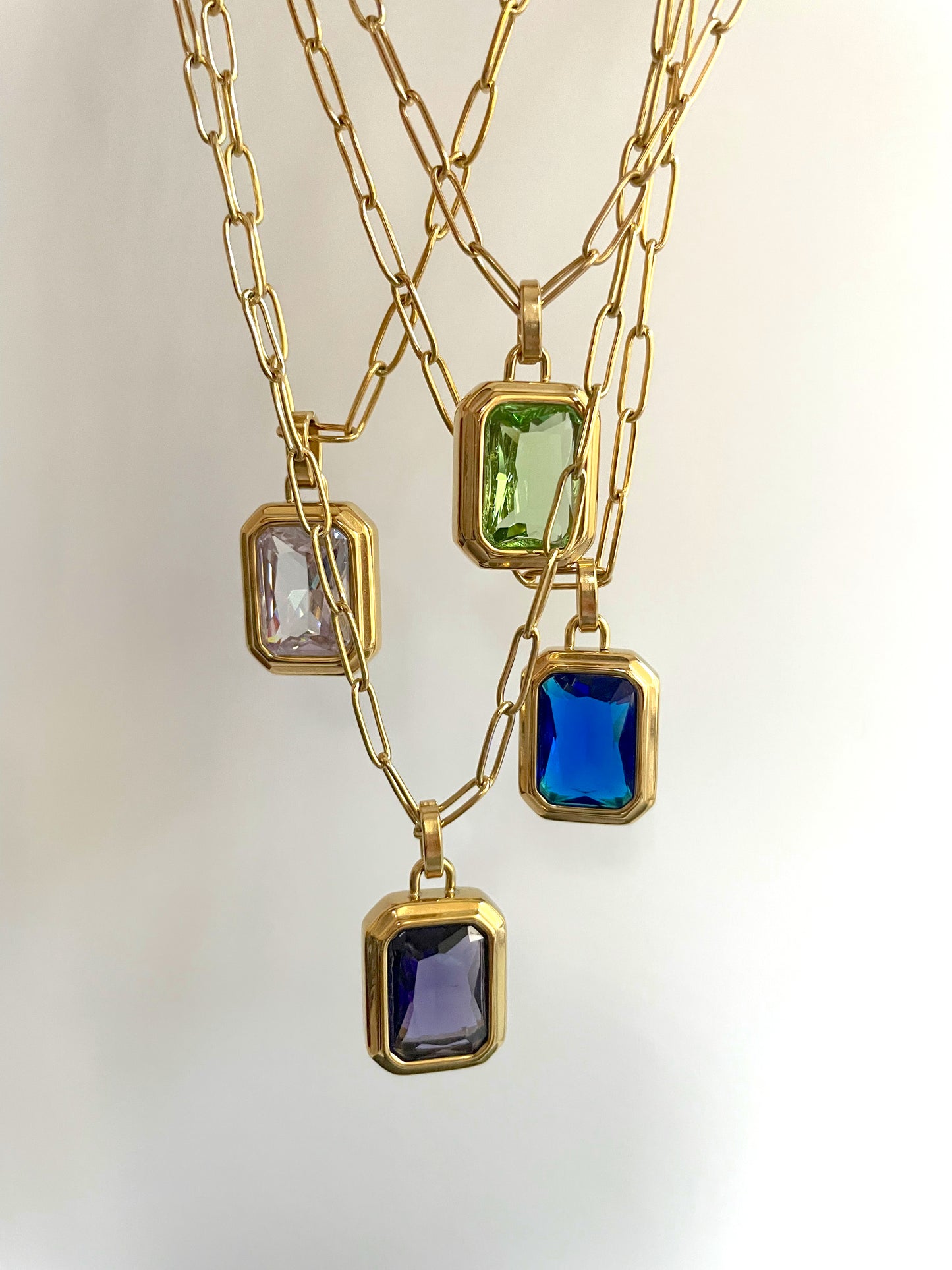 Colored Gem Necklace