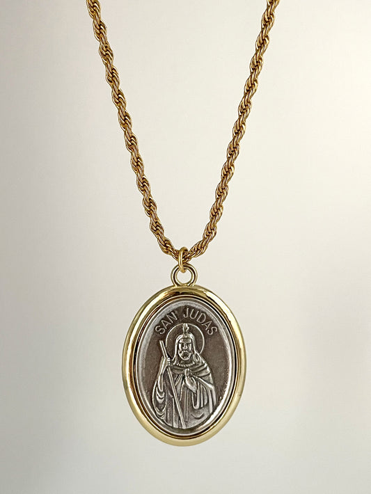 San Judas Long Necklace