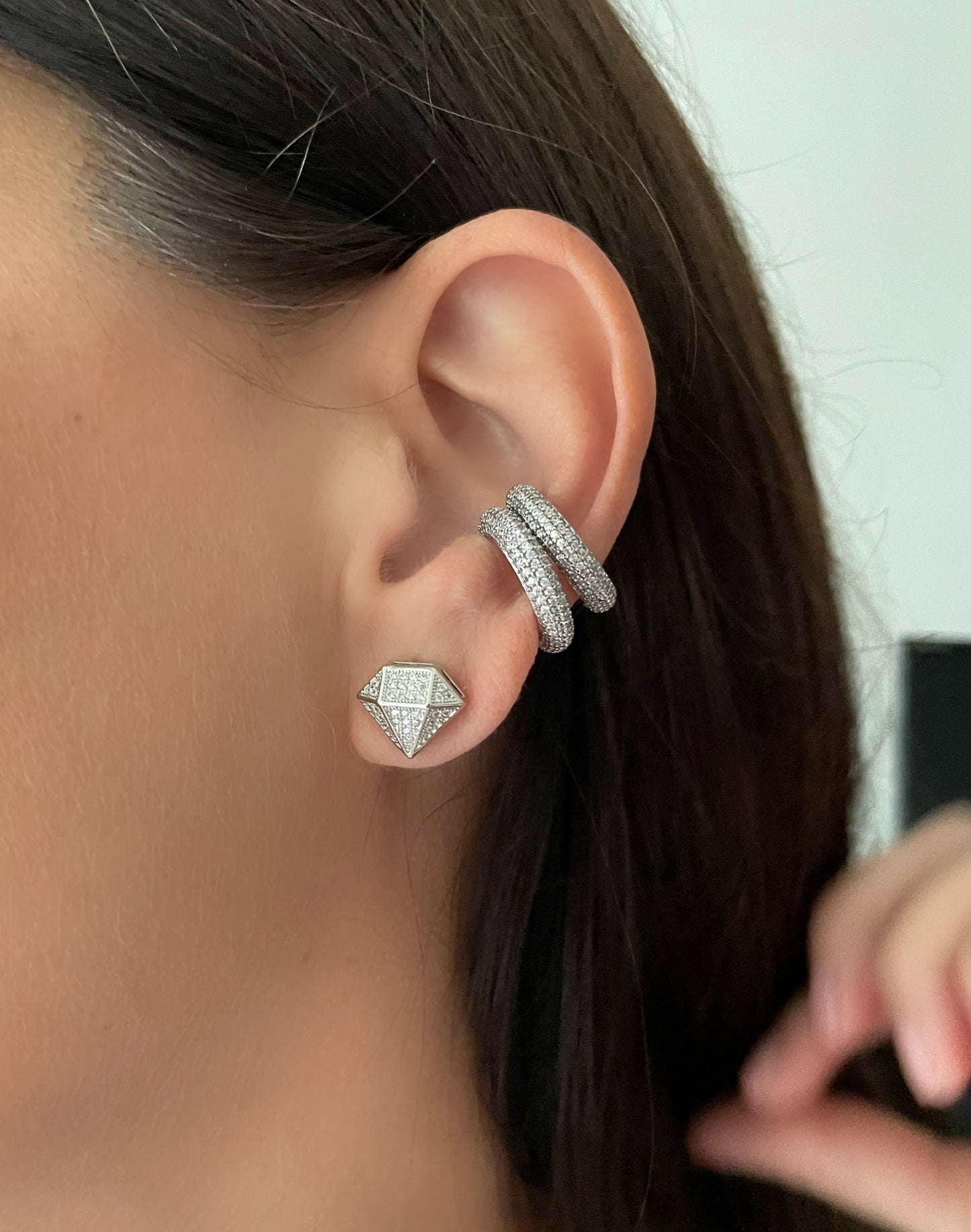 Earcuff con micropavé