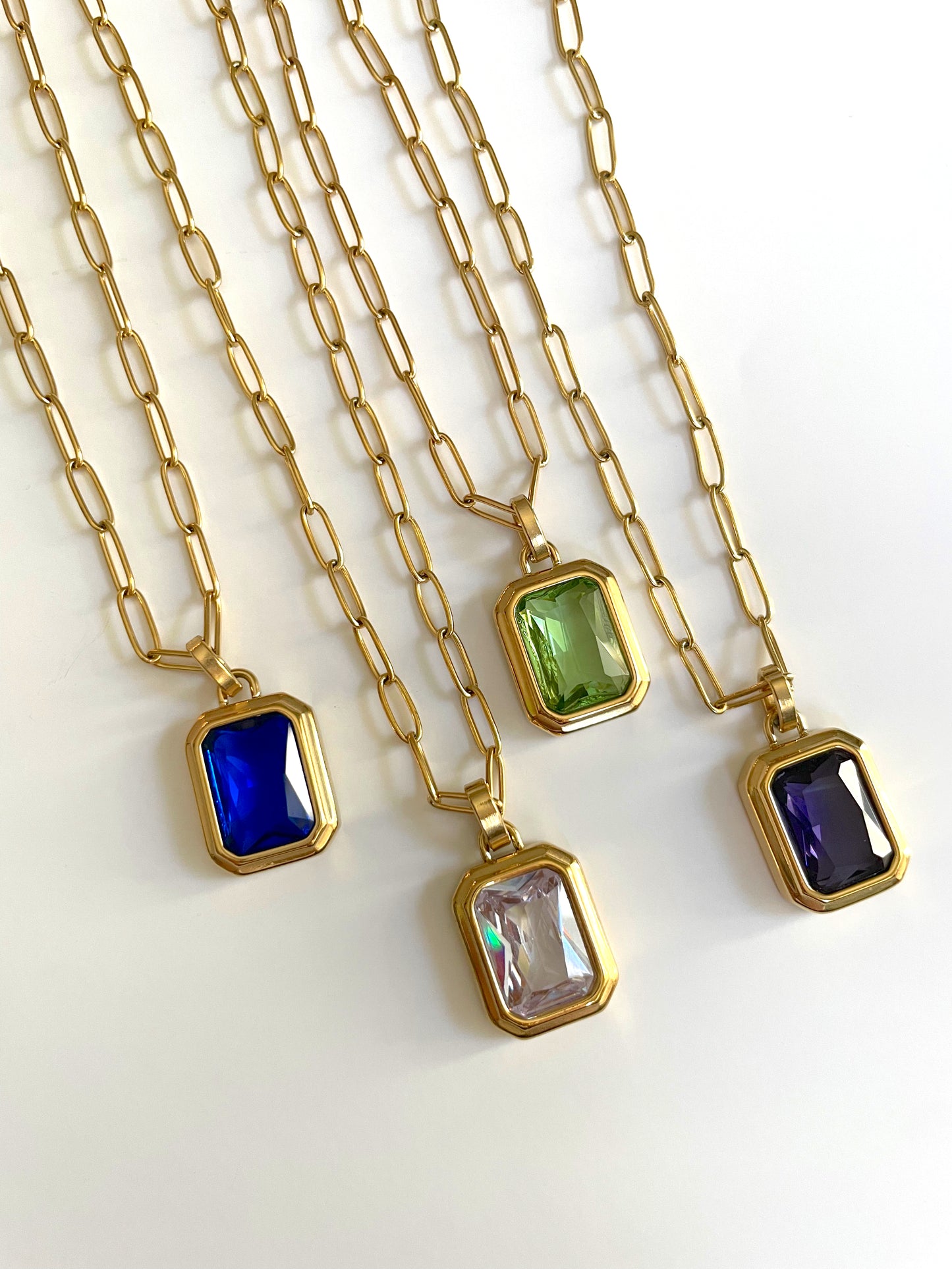 Colored Gem Necklace