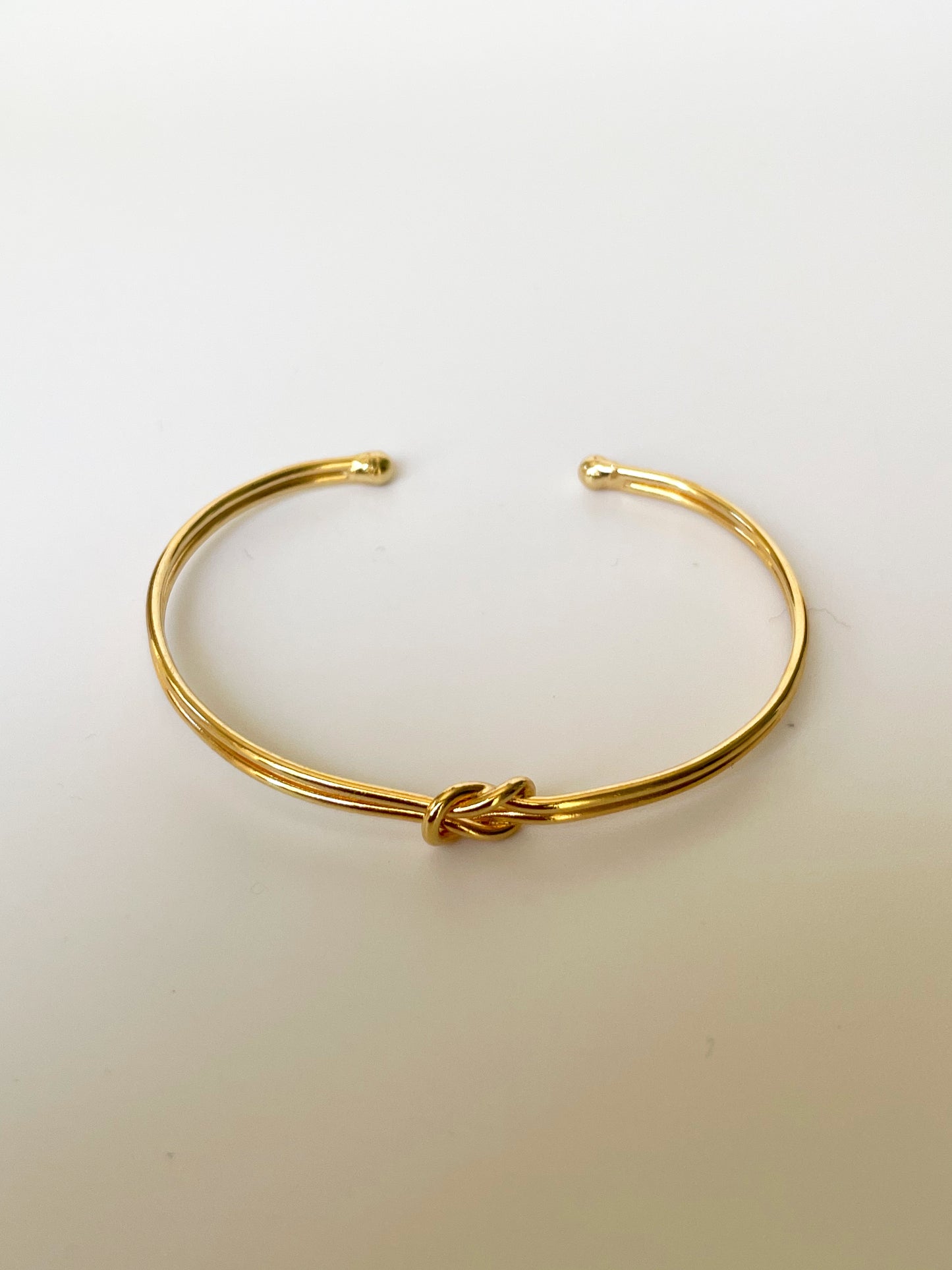 Knotted cuff bracelet