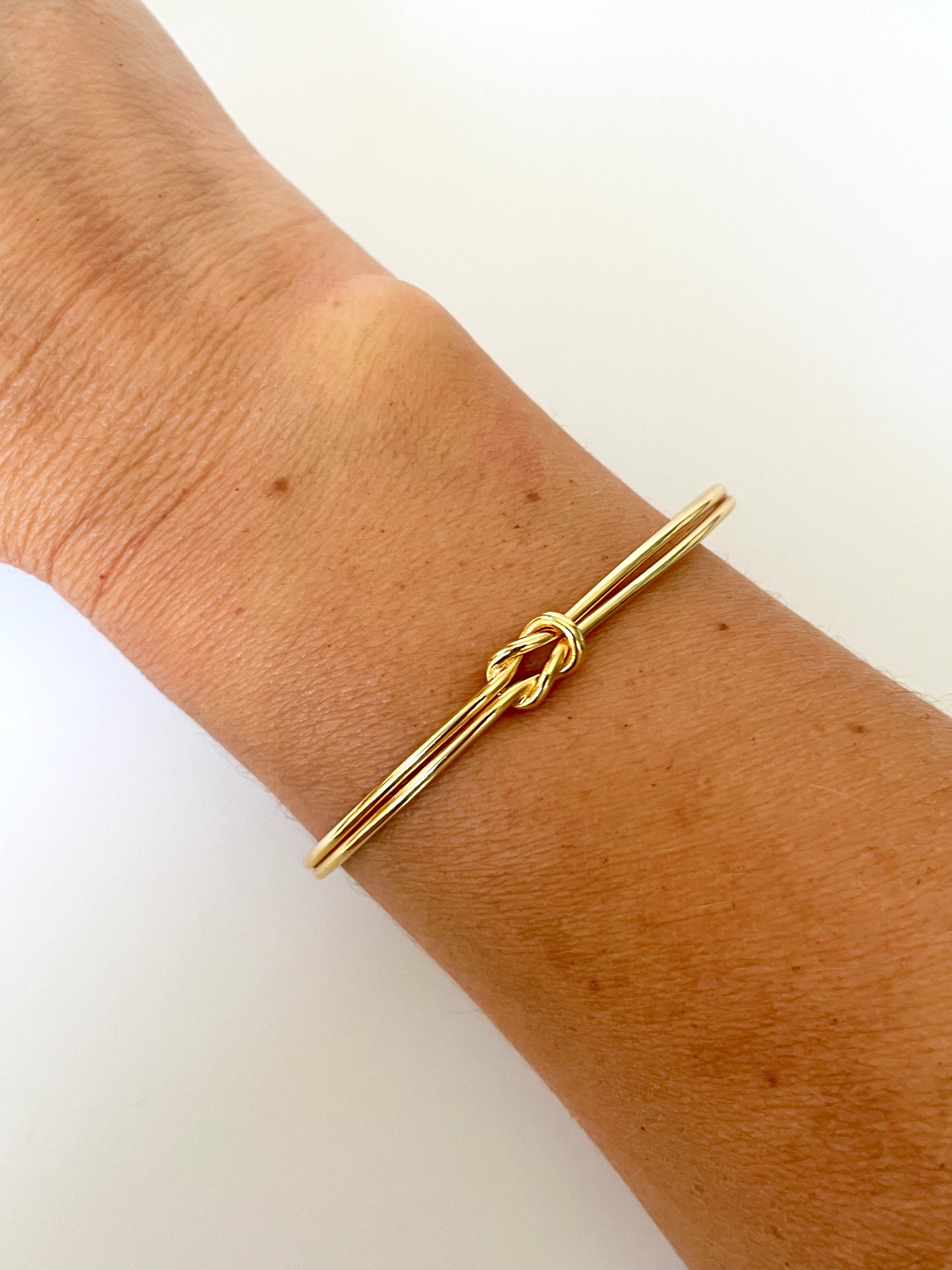 Knotted cuff bracelet