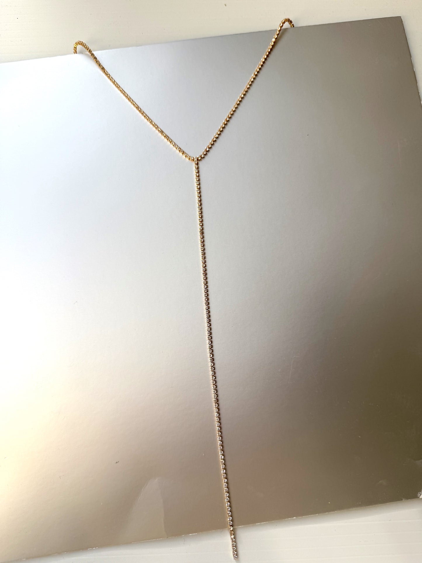 Tennis Lariat Necklace