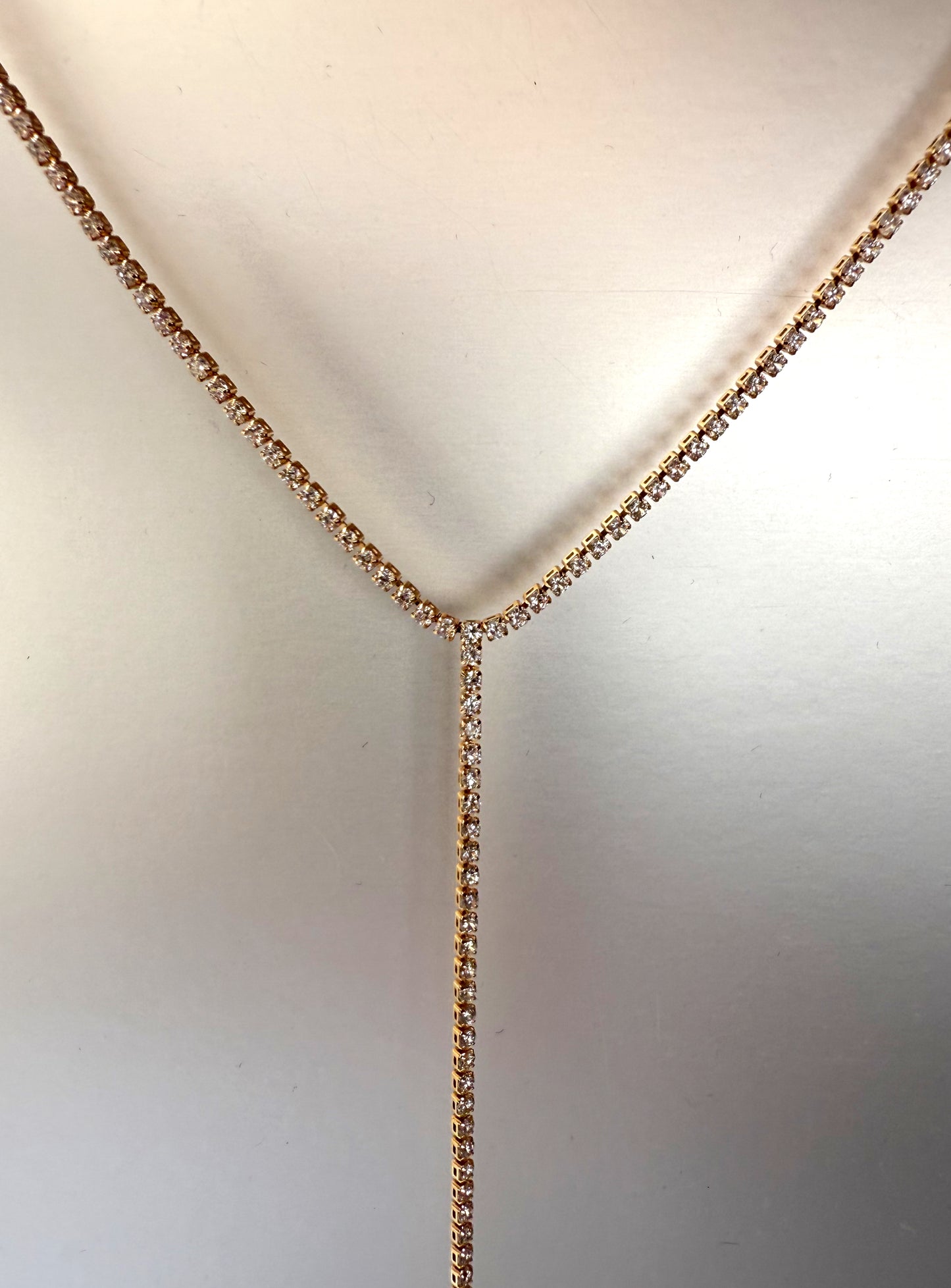 Tennis Lariat Necklace