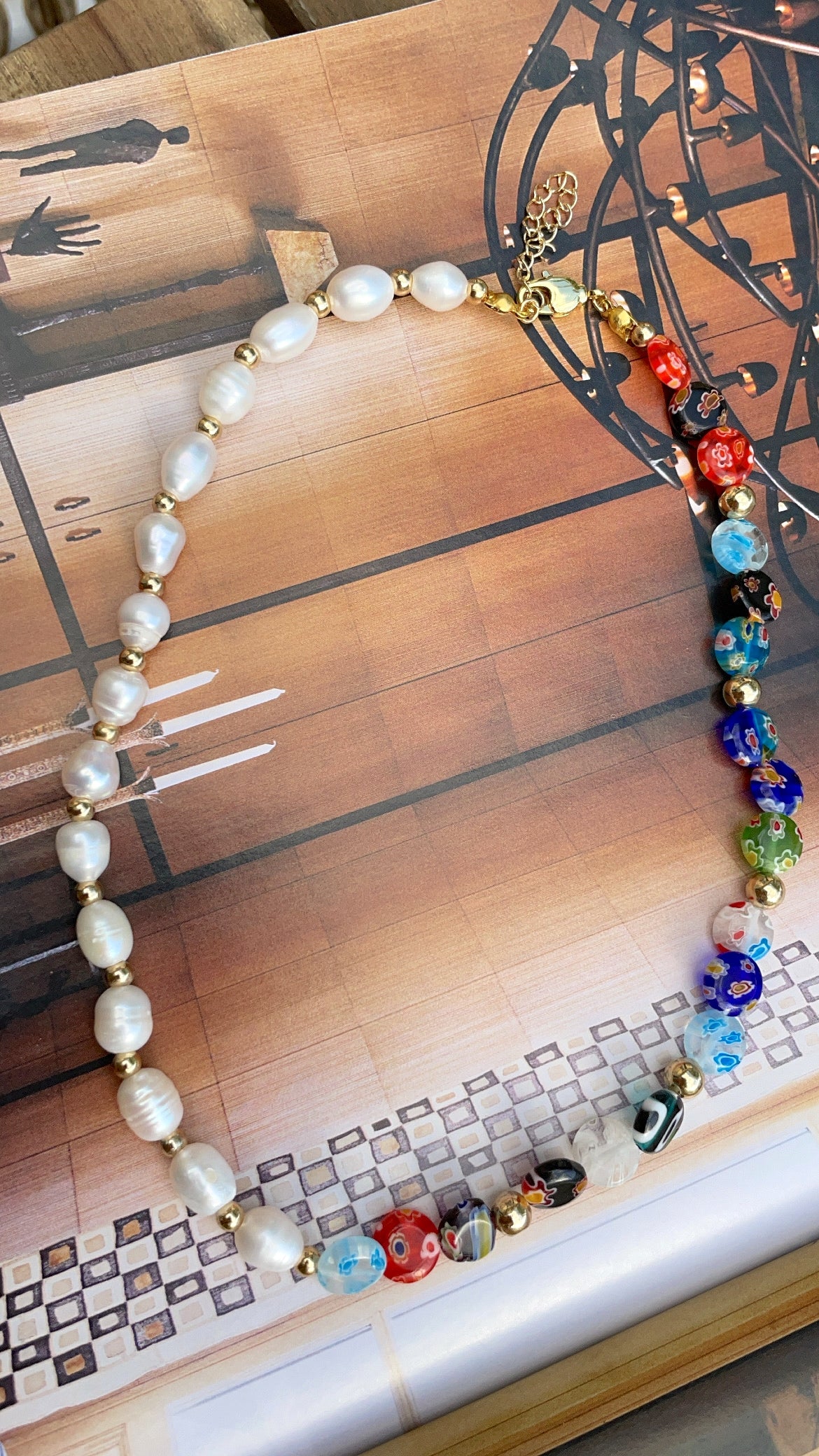 Mixed Freshwater Pearl Necklace with Labradorite Beads by Val Nunns - The  Avenue Gallery